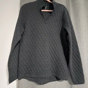 J. Crew Men's Charcoal Zip-Up Sweater